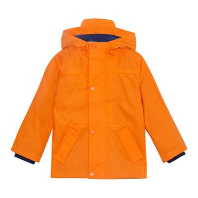 Boys' orange rubberized jacket